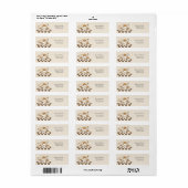 Retro Cowboy Halloween geruit patroon Groovy Etiket (Full Sheet)