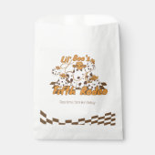 Retro Cowboy Halloween geruit patroon Verjaardag Bedankzakje (Voorkant)