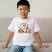 Retro Cowboy Halloween Geruite Patroon Verjaardag Kinder Shirts