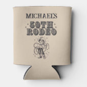  Retro Cowboy Rodeo 50ste Verjaardagsfeest Blikjeskoeler (Voorkant)