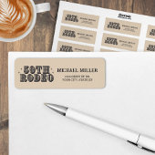  Retro Cowboy Rodeo 50ste Verjaardagsfeest Etiket