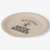  Retro Cowboy Rodeo 50ste Verjaardagsfeest Papieren Bordje (Gekanteld)