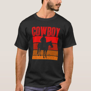 Retro Cowboy Rodeo Horse Riding Country T-shirt