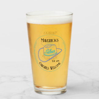 Retro Cowboy Saloon Drinkware Pint Bier Glas
