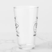 Retro Cowboy Saloon Drinkware Pint Bier Glas (Rechts)