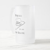 Retro Cowboy Saloon Drinkware Pint Matglas Bierpul (Voorkant links)