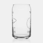 Retro Cowboy Saloon Kan Bier Drinkware Blikvorm Glas (Rechts)