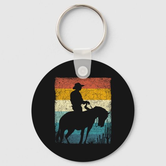 Retro Cowboy Sleutelhanger (Voorkant)