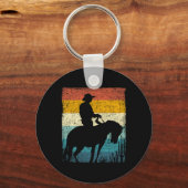 Retro Cowboy Sleutelhanger (Voorkant)