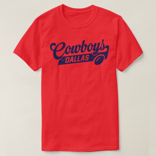 Retro Cowboys Dallas T-shirt (Design voorkant)