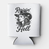 Retro Cowgirl  Bachelorette Koelbox Blikjeskoeler (Voorkant)