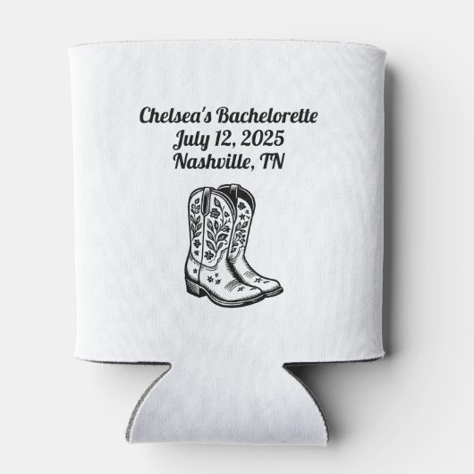 Retro Cowgirl Bachelorette Koelbox Blikjeskoeler (Achterkant)