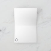 Retro Cowgirl in Western Landschap Bedankkaart (Binnen)