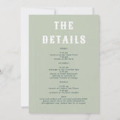 Retro Cowgirl Laatste Rodeo Glam Sage Bachelorette Kaart (Achterkant)