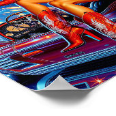 Retro Cowgirl Pin-Up Poster (Hoek)