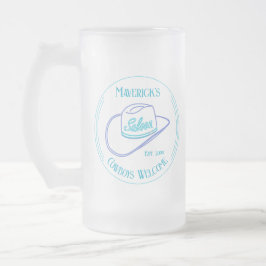 Retro Cowgirl Saloon Drinkware Matglas Bierpul