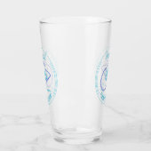 Retro Cowgirl Saloon Drinkware Pint Bier Glas (Links)