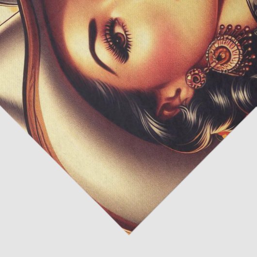 Retro Cowgirl Tissuepapier (Detail)