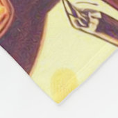 Retro Cowgirls Pin-ups Fleece Deken (Hoek)