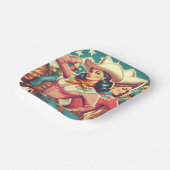 Retro Cowgirls Pin-ups Papieren Bordje (Gebogen)