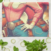 Retro Cowgirls Pin-ups Theedoek (Gevouwen)