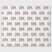 Retro CPA Certified Public Accountant Cadeaupapier (Vlak)