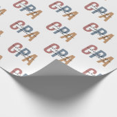 Retro CPA Certified Public Accountant Cadeaupapier (Hoek)