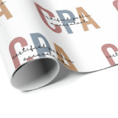 Retro CPA Certified Public Accountant Cadeaupapier (Rol Hoek)