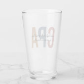Retro CPA Certified Public Accountant Glas (Achterkant)