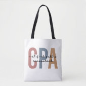 Retro CPA Certified Public Accountant Tote Bag (Voorkant)