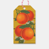 Retro Crate Sinaasappels Custom Canning of Gift La Cadeaulabel (Achterkant)