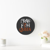 Retro Crawfish Queen Seafood Ronde Klok (Huis)