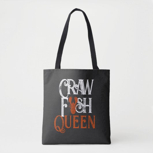 Retro Crawfish Queen Seafood Tote Bag (Voorkant)