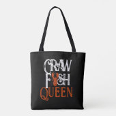 Retro Crawfish Queen Seafood Tote Bag (Achterkant)