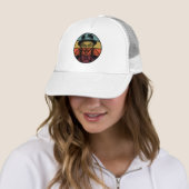Retro Crazed Face Illusionist Trucker Pet (In situ)