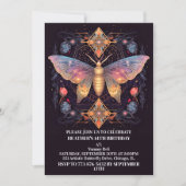 Retro Creative Butterfly Art Verjaardagsfeest Kaart (Voorkant)