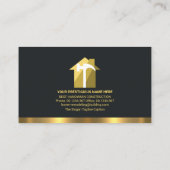 Retro Creative Gold Handyman Tools Home Remodeling Visitekaartje (Achterkant)