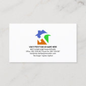 Retro Creative Handyman Tools Motif, ODD Jobs Visitekaartje (Achterkant)