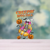Retro Creepin in de Herfst Halloween Acryl Bord (Neutraal)