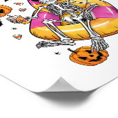 Retro Creepin in de Herfst Halloween Poster (Hoek)