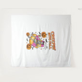 Retro Creepin in de Herfst Halloween Wandkleed (Voorkant (horizontaal))