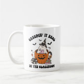 Retro Creepin’ It Echte Leraar Halloween Koffiemok (Links)