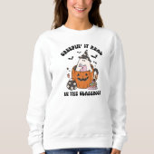 Retro Creepin' It Real in de klas leraar Trui (Voorkant)