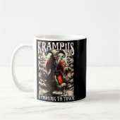 Retro Creepmas Krampus Is Coming To Town Dark Humo Koffiemok (Links)