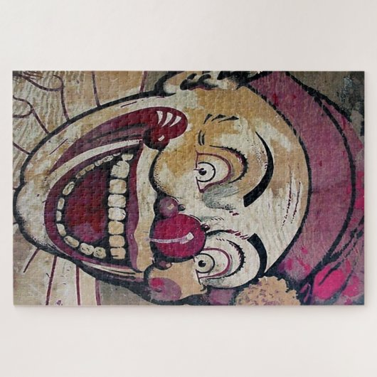 Retro Creepy Clown Legpuzzel (Horizontaal)