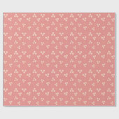 Retro Crème & Gouden Daisy Bloem Cadeaupapier (Vlak)