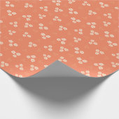 Retro Crème & Gouden Daisy Bloem Cadeaupapier (Hoek)