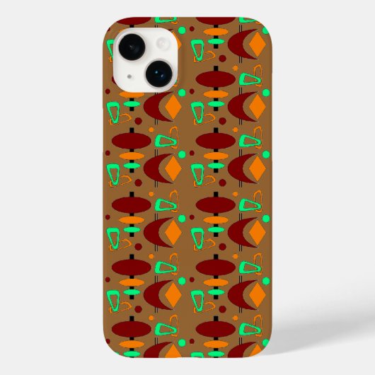 Retro Crescent Totem-vormen Case-Mate iPhone Case (Achterkant)