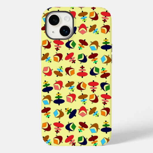 Retro Crescent Totem-vormen Case-Mate iPhone Case (Achterkant)