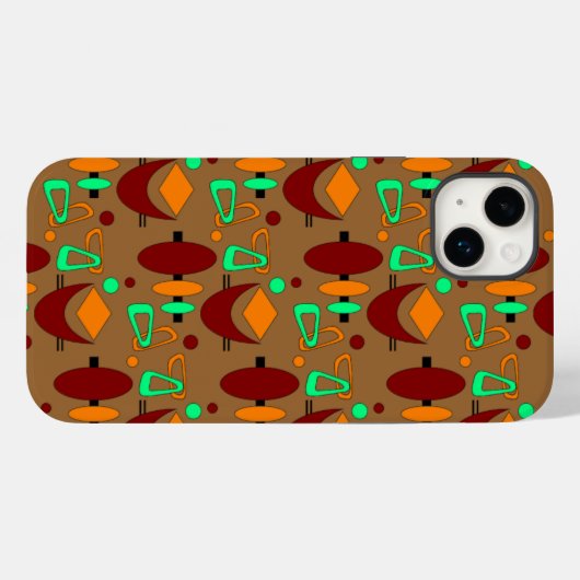 Retro Crescent Totem-vormen Case-Mate iPhone Case (Achterkant (horizontaal))